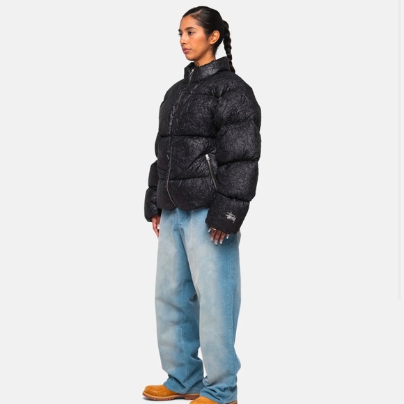 Stussy DOWN PUFFER WRINKLED NYLON size Large NWOT - Picture 10 of 16
